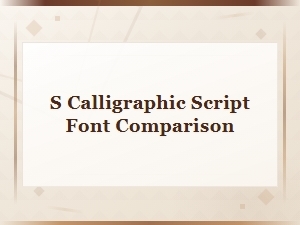 Calligraphic Script Font Comparison Guide for Elegant Typography